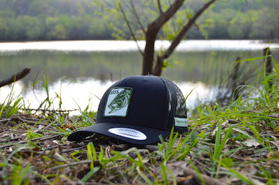 BASS Trucker Hat- BLACKOUT – South Scales Apparel